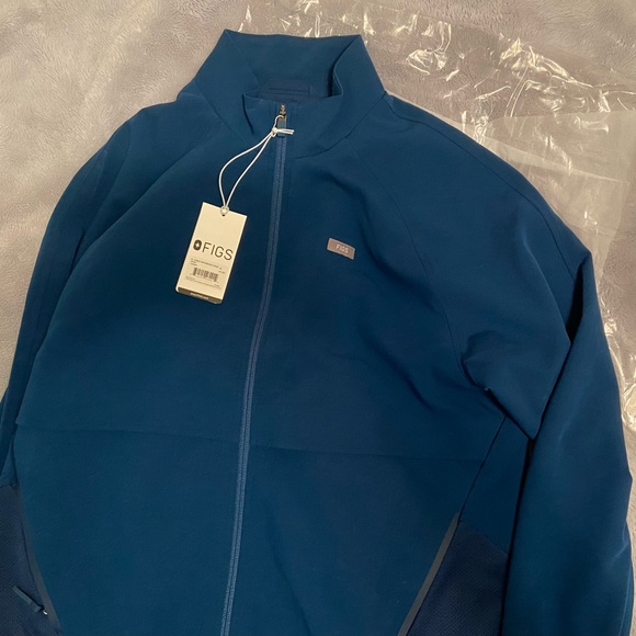 Figs Women’s Sydney Deep Reef Blue Jacket NWT! - Picture 4 of 14